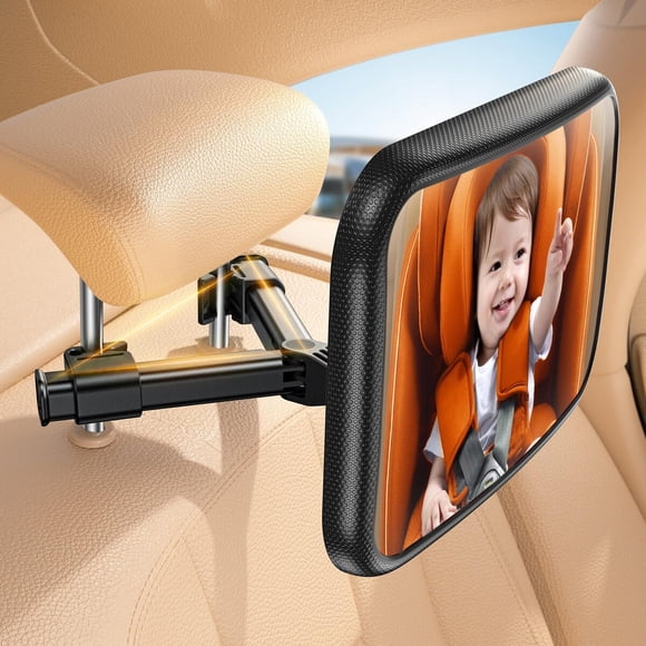 Lamicall Backseat Baby Car Mirror, Safe Never Shake Fall