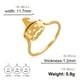thumbnail image 1 of 1pc Golden and Silver Halloween Pumpkin Ring - Stylish and Unique Jewelry for Any Occasion, 1 of 4