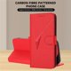 thumbnail image 5 of Funda Cartera Fibra de Carbono para iPhone 16 Plus con Soporte y Cierre Magnético Rojo, 5 of 6