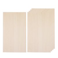 Bothyi - 10 Uds. De Hojas De Madera Para Manualidades, Placa De Madera Sin Terminar Para Grabado De Casa De Barco, 300Mm X 50Mm X 1Mm