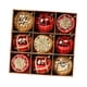 thumbnail image 2 of 9 Piezas De Bolas Navideñas Para Manualidades, 10 Cm, Decoración Para árbol De Navidad Para Interiores Festivos, Color Rojo Y Dorado, 2 of 3