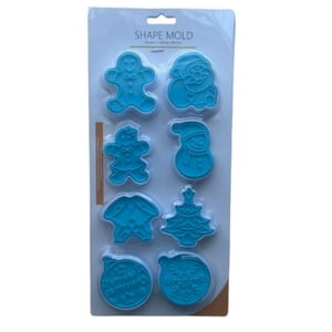 Genérico - Cortador Galletas Navidad Estampado A 8 Figuras