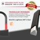 thumbnail image 3 of Candado en U para bicicleta Seatylock Mason de 14 cm, resistente y antirrobo, 3 of 6