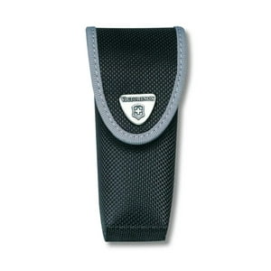 Victorinox - Estuche De Nylon Color Negro Para Cinturón, Con Compartimiento Para Linterna. Tamaño 12,4X5,2X3,5 Cm