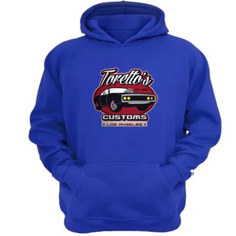 Genérico - Polerón Canguro Torettos Azul Talla L Unisex