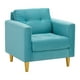 thumbnail image 2 of Sofa Retro 1c Felpa 01 Turquesa, 2 of 6
