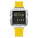 thumbnail image 1 of Reloj Glock Precision para hombre con caja de acero plateado y correa amarilla, 1 of 1