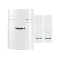 Kit De Timbre Inalámbrico Philips Des2280W/27 Con 2 Pulsadores