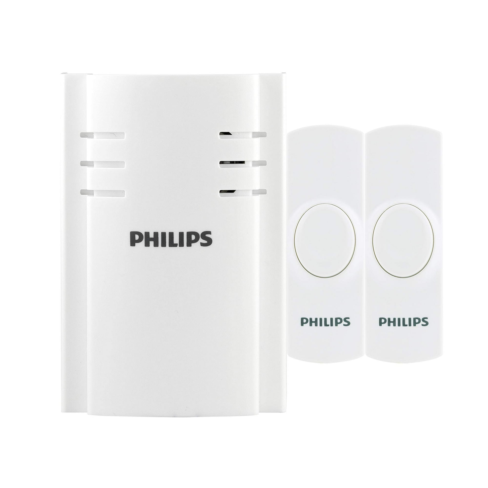 Kit De Timbre Inalámbrico Philips Des2280w/27 Con 2 Pulsadores