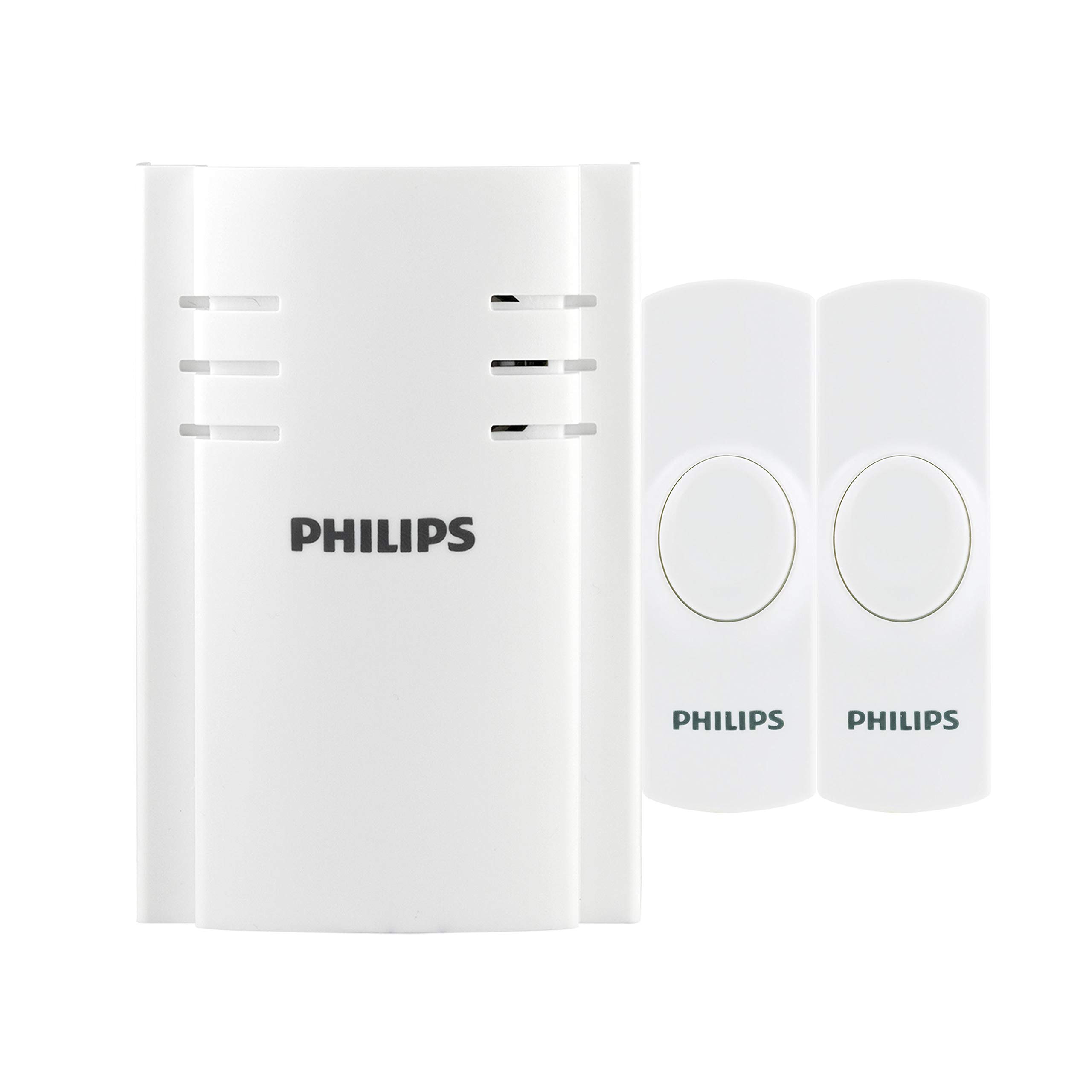 Kit De Timbre Inalámbrico Philips Des2280W/27 Con 2 Pulsadores