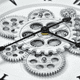 thumbnail image 3 of Reloj Mecanismo números Romanos Blanco-Negro 40 cm., 3 of 3