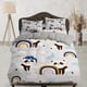 thumbnail image 1 of Panda boho arco iris funda nórdica niños, juego de cama completo, rey, reina, dormitorio, 1 of 1