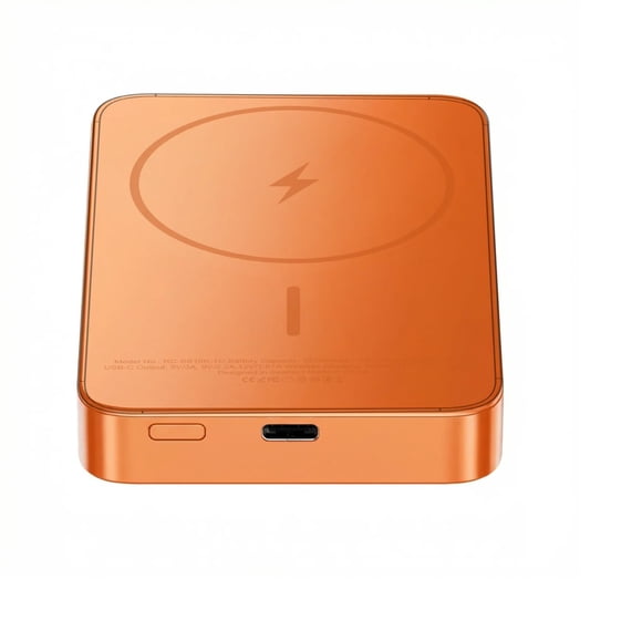 Batería Externa ReelCharge 10000 mAh Qi2 Inalámbrico Naranja