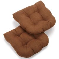 Cushions Blazing Needles De Microgamuza En Forma De U, Color Chocolate (Juego De 2)