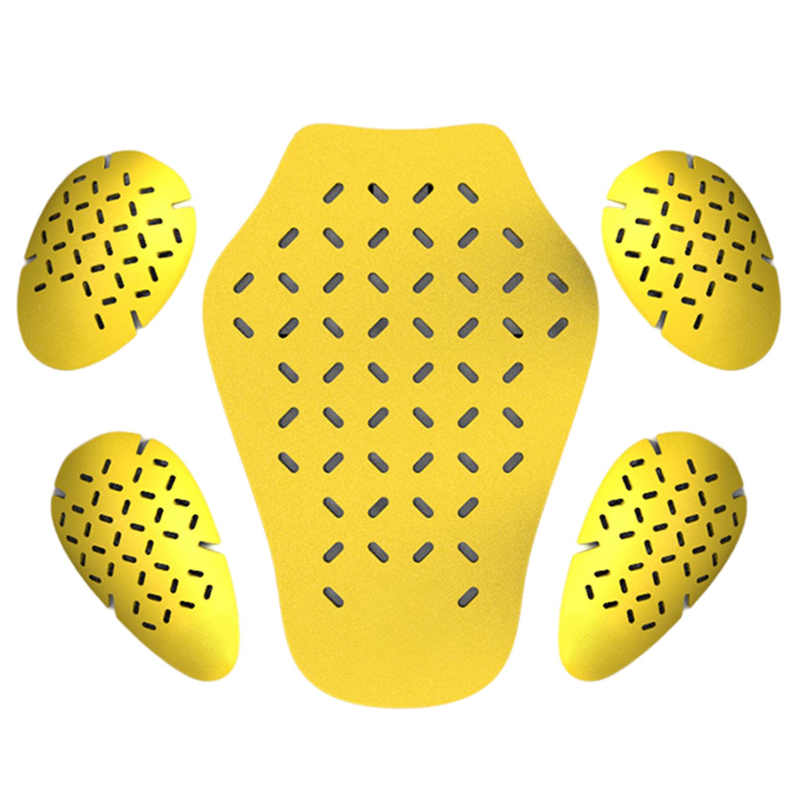 Magideal - Almohadillas Protectoras De Repuesto Para El Cuerpo De 5 Piezas, Inserto Protector De Motocicleta Para Protección De Conducción, Chaquetas De L