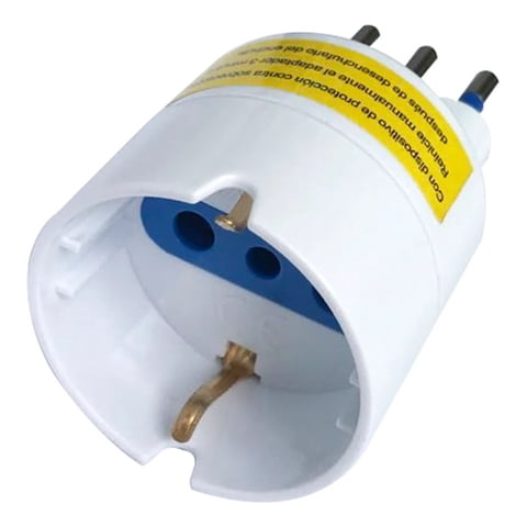 Adaptador Schuko Certificado 10A 250V 1500W Macrotel Me-1109