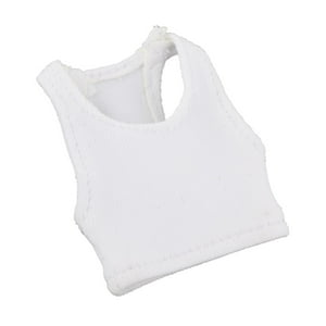 Genérico - 1/12 Chaleco De Mujer Ropa En Miniatura Para Figuras De Acción Femeninas De 6 Pulgadas Vestido Blanco