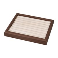 Magideal - Bandeja De Exhibición Para Exhibir Joyas, Organizador De Accesorios, Terciopelo, Soporte Para Orejas, Para Decoración, Tienda, Reventa, Exhibición, Ma Beige