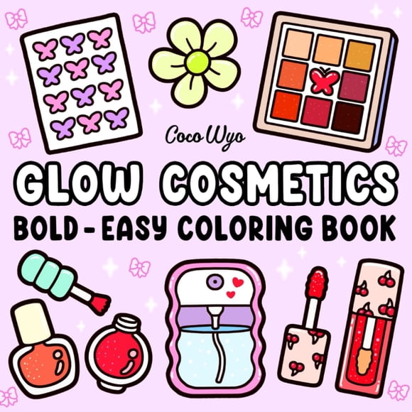 Libro Para Colorear Glow Cosmetics Bold Easy Para Adultos Y Niños