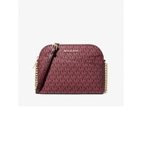 Cartera Michael Kors Crossbody De Cuero M Burdeo