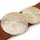 thumbnail image 2 of Cinturón Mujer Elasticado Ancho Hebilla Sol Y Luna Ajustable marron Talla Única, 2 of 3