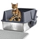 thumbnail image 1 of Caja de arena Nyutu XL 58x37x26 cm de acero inoxidable con tapa, 1 of 7