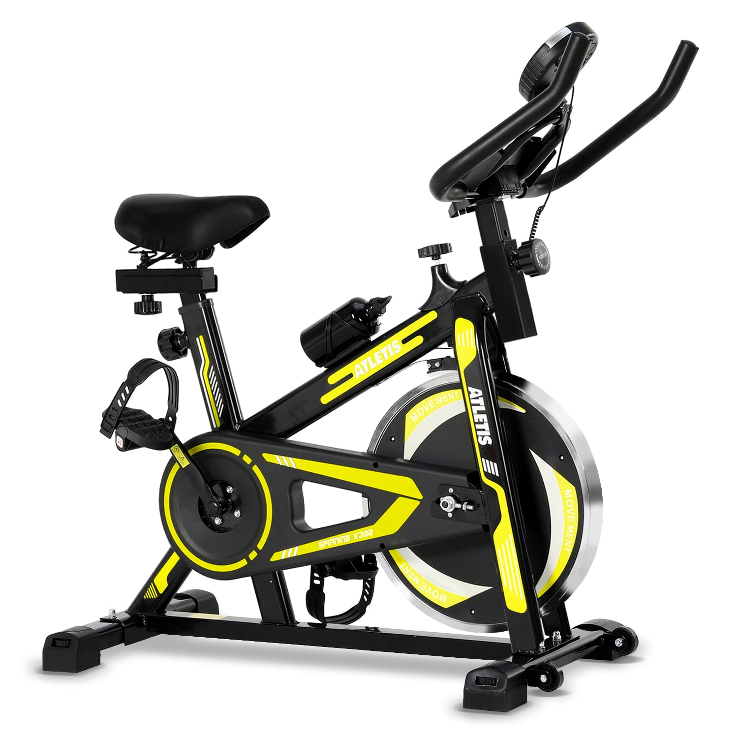 Bicicleta Spinning Atletis K300 Bicolor Inercia 6 Kg