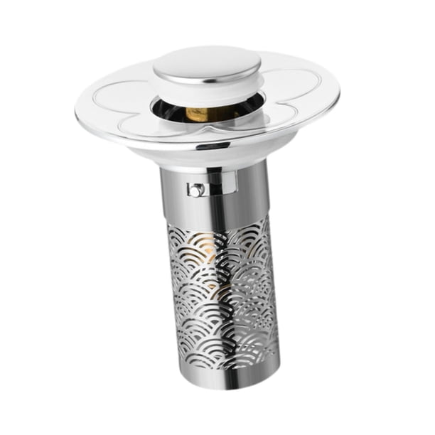 Filón De Desagüe De Desagüe Del Fregadero Filón De Desagüe Del Fregadero Para Baño Para El Baño Al Aire Libre Tope De Lavabo De Baño Push Bathom Baño Desengura Del Tope Del Tope Del Lavado Overflow