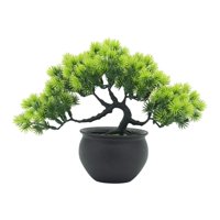 Bothyi - Planta Artificial En Maceta Del Árbol De Los Bonsais Artificiales Para La Decoración Al Aire Libre Del Jardín Verde