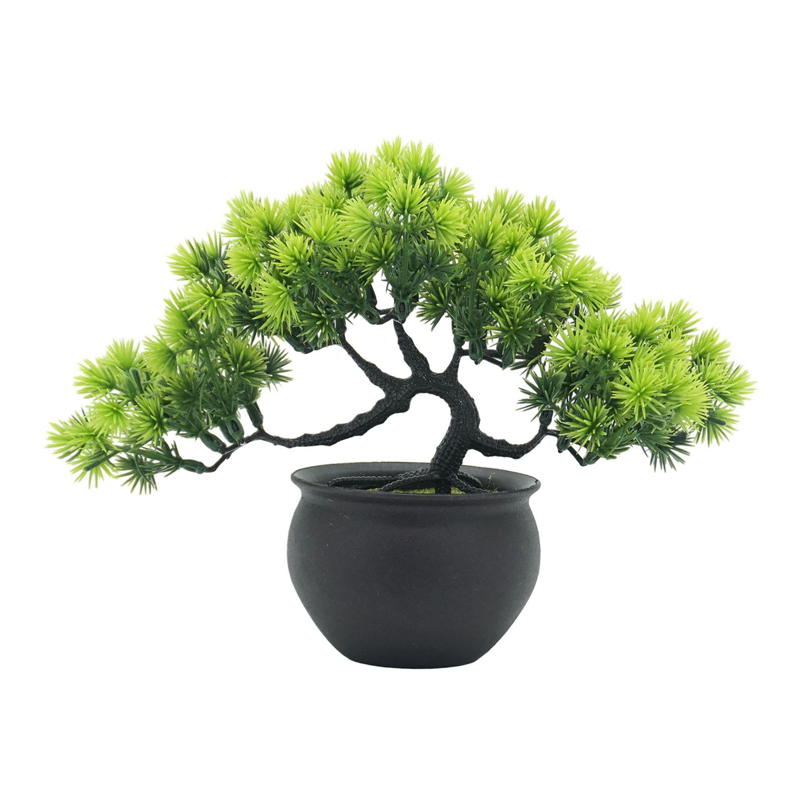 Bothyi - Planta Artificial En Maceta Del Árbol De Los Bonsais Artificiales Para La Decoración Al Aire Libre Del Jardín Verde