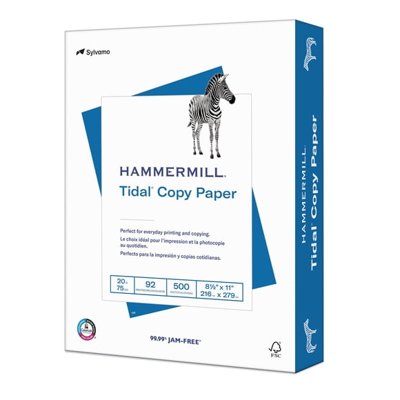 Resma Papel Hammermill Tidal 8.5x11 75 g 500 Hojas Blanco