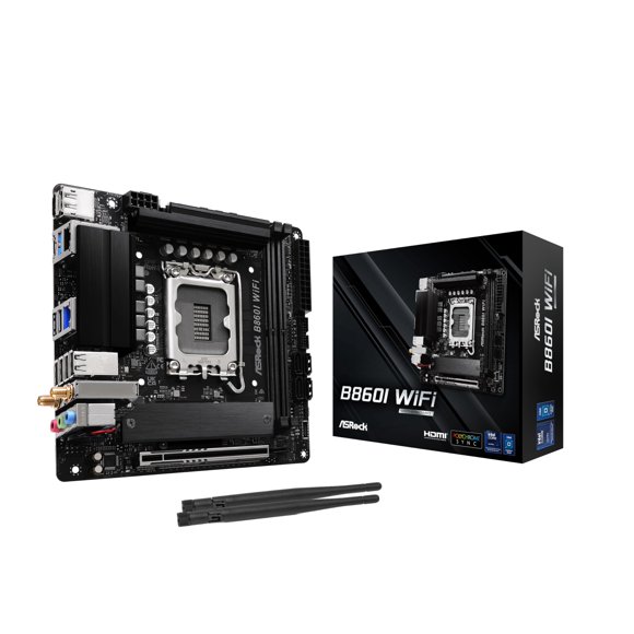 Placa base ASRock B860I Wi‑Fi 6E DDR5 8933 MHz