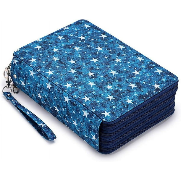 Estuche para lápices de colores con 200 ranuras para bolígrafos Estuche para lápices de gran capacidad Caja de almacenamiento para lápices con asa con práctico estuche para lápices de colores $ Estuch