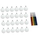 thumbnail image 5 of 24 Adornos Navideños De Bolas En Blanco, Irrompibles, De 3 Cm (1,18 Pulgadas), Para Manualidades Navideñas., 5 of 5