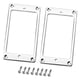 thumbnail image 2 of Bastidor inferior del anillo recolector humbucker de 2 piezas para lp guitarra eléctrica cromo, 2 of 3