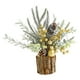 thumbnail image 3 of Árbol De Navidad Artificial De Mesa Mini árbol De Navidad Para Mesa Dormitorio Bar Dorado, 3 of 3