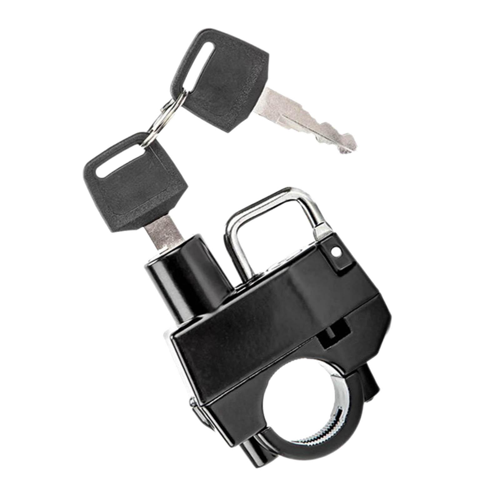 Ioensy - Cerradura Antirrobo Para Casco De Motocicleta, Compatible Con Manillares De 22Mm-25Mm