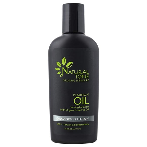 Aceite Bronceador Tono Natural Cuidado de la Piel Orgánico Platinum 177 ml