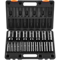 Juego De Enchufes Impact Vevor, 19 Unidades De 1/2 Pulgada Con Bolsa De Almacenamiento