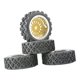 thumbnail image 5 of Juego De 4 Llantas Y Neumáticos De Goma Para Wltoys 144001 124018 124019 Gold Sliver, 5 of 5