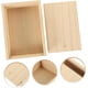 thumbnail image 2 of Caja de almacenamiento extraíble Caja de madera Joyero Estuche de baratijas Organizador de joyas de madera Estuche de joyería Anillo de regalo, 2 of 7
