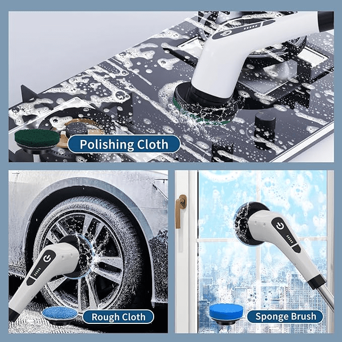 Movi - Cepillo Eléctrico Multifuncional Con 3 Cabezales Intercambiables