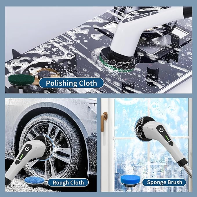 Movi - Cepillo Eléctrico Multifuncional Con 3 Cabezales Intercambiables