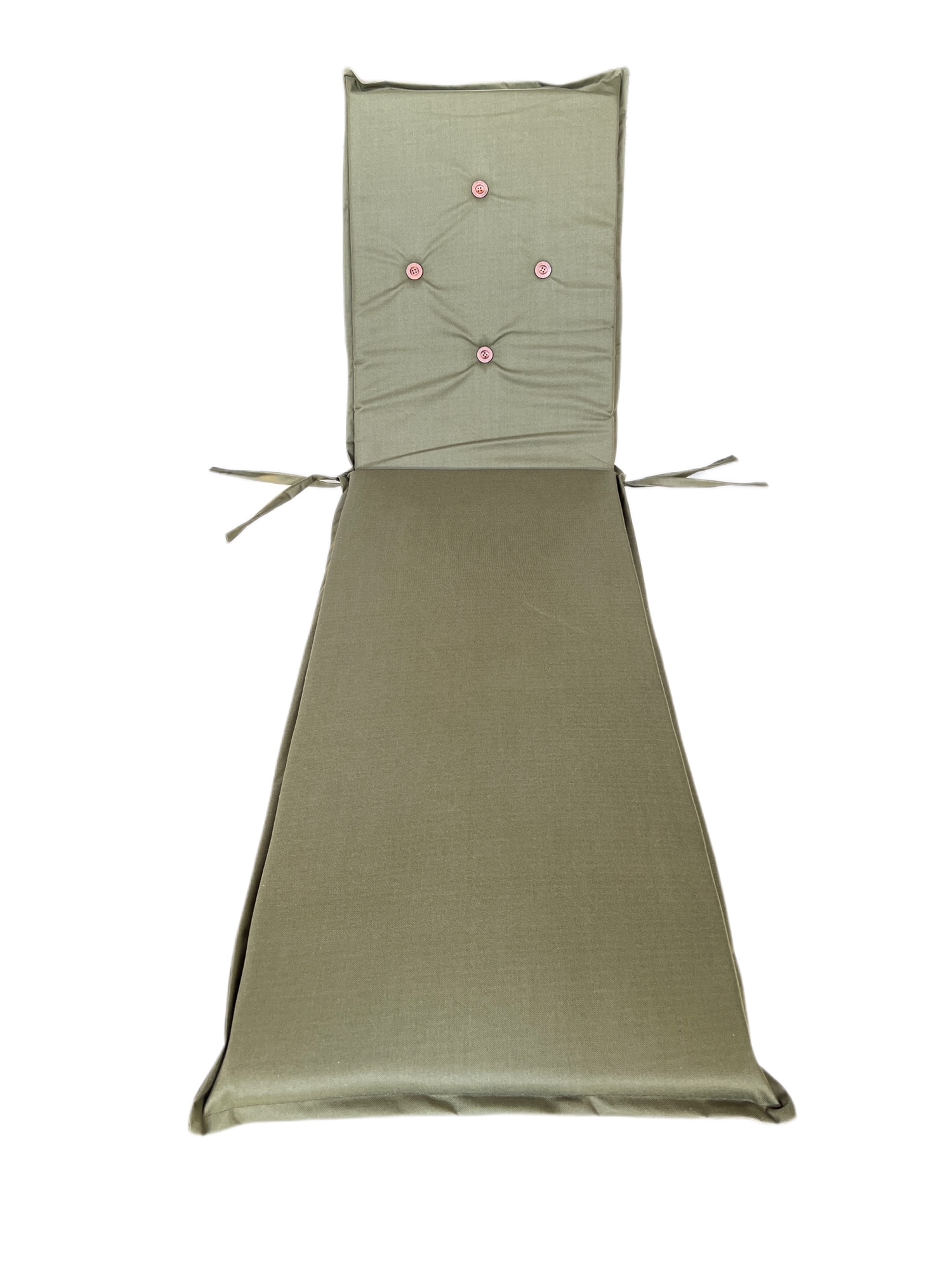 Chilena Casagrande - Cojin Verde Oliva - Lona Poliester Uv Para Reposera 55 X 5 X 200 Cm