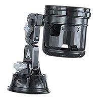 Ioensy - Portavasos Para Consola De Coche Con Ventosa, Accesorios Automotrices Para Tazas, Color Gris Corto