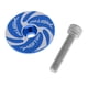 thumbnail image 5 of Ciclón Azul Del Casquillo Superior Del Vástago Del Auricular De La Bici De Monta?a Del Camino De La Bicicleta Del CNC 28.6mm, 5 of 5