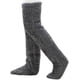thumbnail image 1 of Calcetines Snuggs Acogedo, pantuflas Snugglepaws para mujer, calcetines calientes por encima de la rodilla, calcetines altos por encima de la rodilla, pantuflas de felpa. (Gris oscuro), 1 of 7