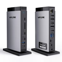 Estación De Acoplamiento Usb-C Wavlink 15 En 1 Con Pantalla Triple De 130 W