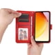 thumbnail image 5 of Funda tipo cartera FOXDOCK para Vivo V25E 4G , diseño girasol en relieve, cuero PU, cierre magnético, soporte y tarjetero, 5 of 5