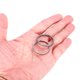thumbnail image 5 of Anillos de Llavero de Titanio 2 Piezas 1.18 pulgadas Anillos de Llave de Empuje Lateral Dividido Círculo de Llavero Variado para Llaves de Casa Coche Oficina Cadena de Llaves Plata, 5 of 7